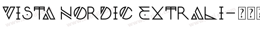 Vista Nordic ExtraLi字体转换